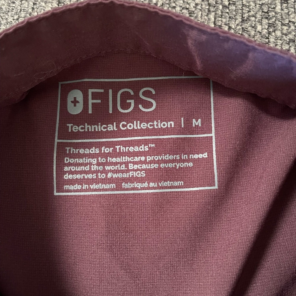 FIGS FreeX Rafaela Scrub Top in Dark Fig.